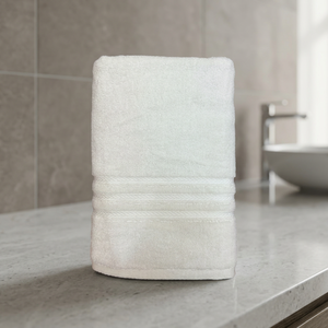 <b>White</b> 100% Cotton Absorbent <b>Towel</b> Rectangle Stripe Woven Adult Home Use 14X21 - Product Image 3