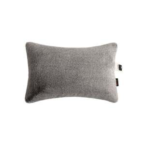 Zoned Heated Pillow Memory Foam Rectangle Gray Brown Plush Warmth Bed Rest - Product Image 5
