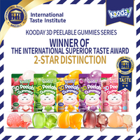 Kooday 3d Peelable Gummy Fruit Gemaakt Met Echt Vruchtensap Snoep Gelei Groene Druif Peelable Gummy Snoep