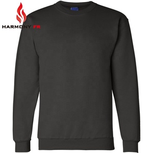 En gros 100% Coton Tricoté à Col Rond En Molleton Ignifuge de Sécurité <span class=keywords><strong>Travail</strong></span> <span class=keywords><strong>Sweat</strong></span> - Product Image 3