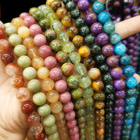 Bracelet de perles d'agate de pierres précieuses naturelles rondes de 6/8/10mm perles de cristal de guérison en vrac pour la fabrication de bijoux