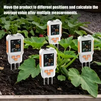 Alat Ukur Tanah 7-in-1 NPK PH EC dengan Deteksi Kelembapan 0-60C & 0-99% Digital untuk Tanaman Kebun