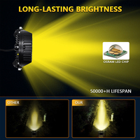 Luz de Trabajo LED Deportiva para Automóvil, 7 Pulgadas, 12V, 6000K, para Lada Todoterreno 4X4, Faro Auxiliar de Conducción