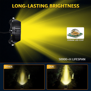 Lampes de travail sportives à LED pour automobile pour Lada Offroad <span class=keywords><strong>4X4</strong></span> Véhicule <span class=keywords><strong>Feux</strong></span> auxiliaires LED 7 POUCES Combo Lampe de conduite Phare - Product Image 6