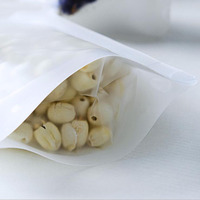Sac en plastique refermable avec fermeture à glissière de stratification de logo d'impression personnalisée pochette debout transparente