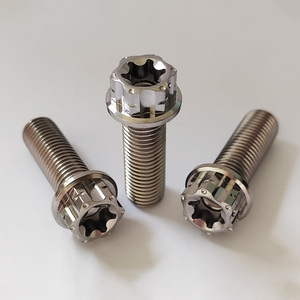 Gr5 Titan Bu Lông M10 * 30Mm Nhà Máy Giá <span class=keywords><strong>Hex</strong></span> Mặt Bích Đầu Torx Bu Lông Bên Trong Mận Hoa Vít - Product Image 4