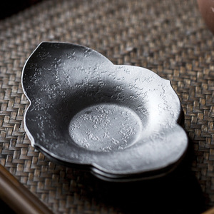 Chinese Style Pure Tin Coaster Irregular Shape Metal <b>Tea</b> <b>Tray</b> For Kung Fu <b>Tea</b> Ceremony Accessory - Product Image 1