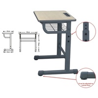 Bureau et chaise réglables en bois pour étudiants, mobilier scolaire moderne, bureau et chaise pour étudiants et adultes