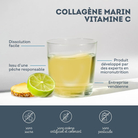Collagène en poudre de haute qualité, marque privée, avec vitamine C, pour raffermir la peau, renforcer les os et les cheveux.