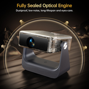 Proiettore OEM ATV Certificato Google <span class=keywords><strong>Full</strong></span> <span class=keywords><strong>HD</strong></span> Ottica Diretta 1200 ANSI Lumen Alta Qualità 4K LED Proiettore Portatile Android <span class=keywords><strong>TV</strong></span> - Product Image 4