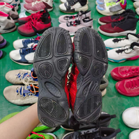 Chaussures de basketball montantes d'occasion pour hommes, en cuir véritable, grandes marques internationales, qualité A, grandes tailles, vente en gros
