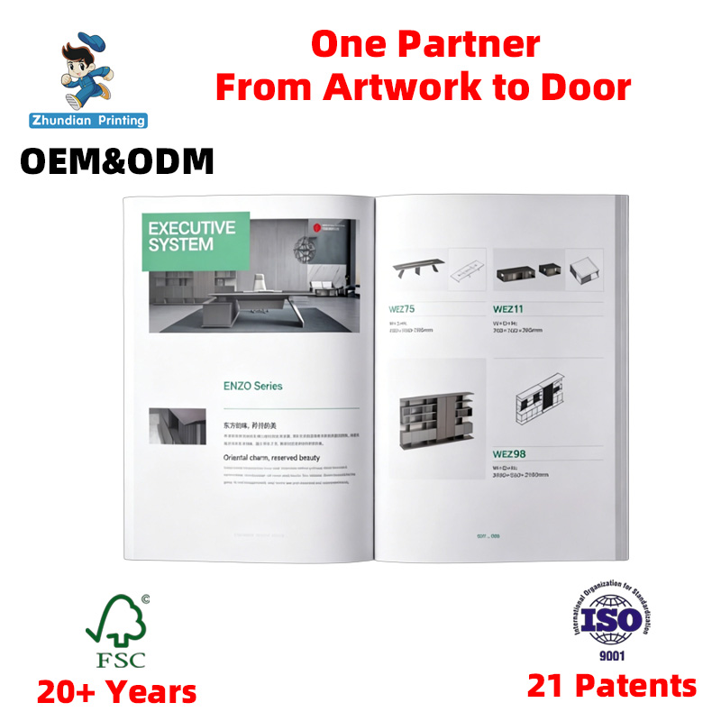 Professional Business Catalogs Product Manuals Custom Book Printing Service Digital Offset Hardcover Paperback