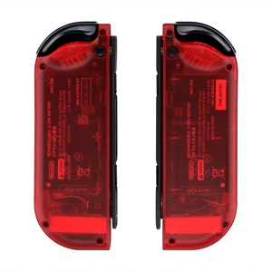 Nintendo <span class=keywords><strong>Switch</strong></span>에 대한 NS 게임 패드 컨트롤러 하우징 케이스 커버에 대한 eXtremeRate 도매 클리어 레드 교체 쉘 - Product Image 3
