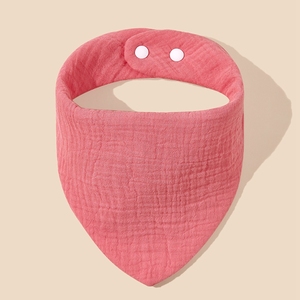 Оптовая продажа, сертифицированный GOTS, водонепроницаемый детский нагрудник из органического хлопка, треугольные детские нагрудники - Product Image 6