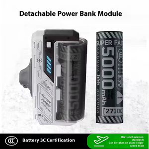 แบตเตอรี่สำรองแบบถอดได้ ความจุ 5000mAh พร้อมปลั๊กคู่ สะดวกและพกพาได้ - Product Image 1