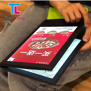 RICHSHINING, iluminación iluminada recargable, LED de cuero de doble cara para beber, A4, menú de luz Led, menú de mesa para KTV Night Club - Product Image 3