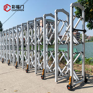 Custom Ontworpen Isolatie Hek Intrekbare Accordeon Type Winkelcentrum Wachtrij Partitie Met Wielen Telescopische Verkeer Wegversperring - Product Image 1