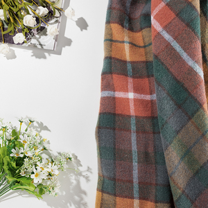 Len 140*200Cm Len Ném Chăn 80% Wool20 % Acrylic Hiện Đại Sọc Thiết Kế Xách Tay Và Gấp Chăn Cho Mùa Đông Bán Buôn - Product Image 4