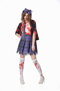 <span class=keywords><strong>Halloween</strong></span> jeu de rôle maquillage danse fête Costumes Zombie femme vampire étudiant Cosplay Costumes - Product Image 4
