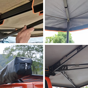 Tenda da sole indipendente Oxford con lato sinistro di 270 gradi <span class=keywords><strong>per</strong></span> <span class=keywords><strong>campeggio</strong></span> fuoristrada 4WD/4x4 <span class=keywords><strong>per</strong></span> <span class=keywords><strong>roulotte</strong></span> RV all'aperto - Product Image 3