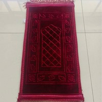 Tapis de prière festif du Ramadan, tapis de prière islamique de grande taille vert et bleu, tapis de prière islamique Ramadan Kareem, tapis de prière de style mosquée