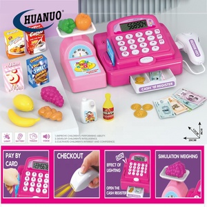 Calculadora <span class=keywords><strong>de</strong></span> luz Rosa barata para niños, <span class=keywords><strong>juguete</strong></span> <span class=keywords><strong>de</strong></span> supermercado con función <span class=keywords><strong>de</strong></span> giro, <span class=keywords><strong>caja</strong></span> <span class=keywords><strong>registradora</strong></span> <span class=keywords><strong>de</strong></span> <span class=keywords><strong>juguete</strong></span> <span class=keywords><strong>de</strong></span> plástico - Product Image 2