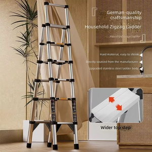 <span class=keywords><strong>Escalera</strong></span> telescópica <span class=keywords><strong>Telesteps</strong></span>, <span class=keywords><strong>escalera</strong></span> plegable de acero inoxidable con pasamanos, <span class=keywords><strong>escalera</strong></span> retráctil para interiores del hogar - Product Image 4