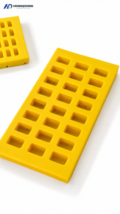 Maille de tamisage en polyuréthane TDI robuste pour le lavage de minerai, le criblage de gravier de carrière, anti-éblouissement, personnalisable, marque Hongqiong, pour l'industrie minière - Product Image 2