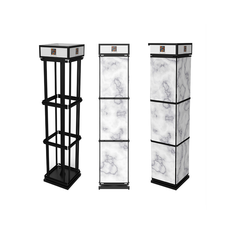 Apache Factory Customized Metal Marble Slabs Display Rack for Storing and Showcasing Marble Slabs in Store