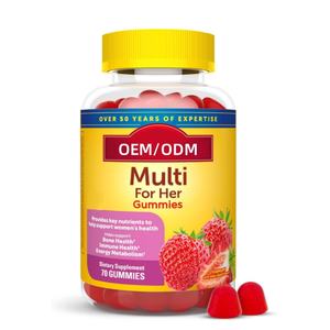 Multivitamine pour elle Gommes pour femmes pour le quotidien Gummies sans sucre Vitamines Multivitamines pour elle Gummies multi-vitamines - Product Image 1
