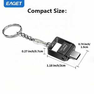 EAGET CR03 Großhandel Typ-C Kartenleser Speicherkartenleser bis zu 2TB Hochgeschwindigkeits-<span class=keywords><strong>USB</strong></span>-Schnittstelle SD-Kartenleser - Product Image 4