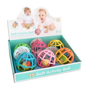 環境にやさしいソフトカスタム音楽教育玩具ベビーフラッシュガラガラボール - Product Image 4
