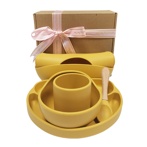 Babero de silicona para alimentación de bebé, placa de <span class=keywords><strong>cena</strong></span> de grado alimenticio, con impresión personalizada, 5 uds. - Product Image 6