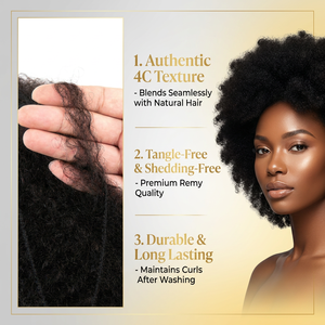 Extensions de tresses en cheveux humains brésiliens naturels noirs vierges Remy de qualité 9A-12A, 8-12 pouces, 50g, pour tresses afro crépues en vrac - Product Image 2
