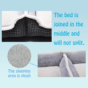 Новое поступление дизайнерская Двойная маленькая кровать для кошек и собак Милая супер мягкая уютная прочная противоскользящая Роскошная двухъярусная из плюша - Product Image 4