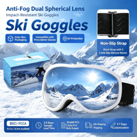 Masque de ski anti-buée en tissu, lunettes de protection UV pour sports de neige, pour hommes et femmes, ski en plein air