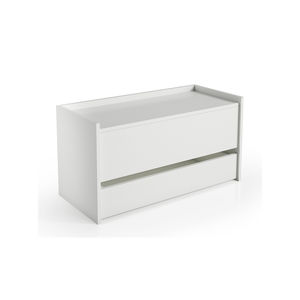 Gabinete lateral de madera de 4 cajones para el hogar y el comedor Estante grande Perchero con organizador de ropa para niños para sala de estar y comedor - Product Image 1