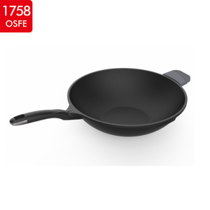 Haute Qualité Antiadhésive 38Cm Moulage sous pression En Aluminium Ustensiles De Cuisine <span class=keywords><strong>Grand</strong></span> <span class=keywords><strong>Wok</strong></span> Avec Couvercle - Product Image 2