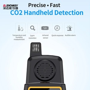 Détecteur de gaz SNDWAY SW-723, moniteur de dioxyde de carbone CO2, alarme, capteur 9999 PPM, testeur professionnel de dioxyde de carbone, appareil de mesure - Product Image 3
