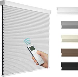 نوافذ فرنسية ذكية عالية الجودة سهلة التركيب ديكور منزلي يومي تصميم داخلي ستائر ظلال نحل آلية - Product Image 1