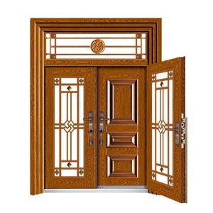 Luxe Bronze <span class=keywords><strong>D</strong></span>'<span class=keywords><strong>entrée</strong></span> Fantaisie En Acier Fer Portes Extérieures - Product Image 5