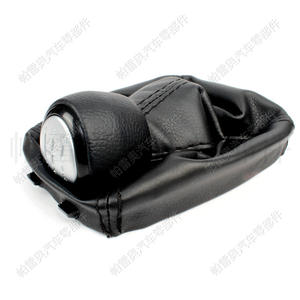 Funda de cuero para pomo de palanca de cambios Saab 9-3 2003-2012, cabezal de cambio ergonómico de 5 velocidades para palanca de transmisión de coche - Product Image 1