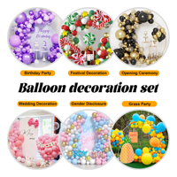 Kit d'arche de ballons personnalisée, ballons en latex avec ballons étoiles pour la décoration de fête de naissance ou d'anniversaire sur le thème de la jungle/safari