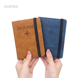 Porta pasaporte Roxo De lujo con estampado, Tarjetero pequeño De Cuero, Porta tarjetas - Product Image 4