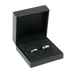 Serie 5890 ATTICO – Fedi nuziali in look pelle | Scatola per fedi 82×77×28 mm - Product Image 2