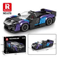 Reobrix 678 390 pièces SABRE Supercar, kit de modèle de voiture de course à construire soi-même, cadeau idéal pour les garçons, les adolescents et les amateurs de voitures de sport, ensembles de blocs de construction