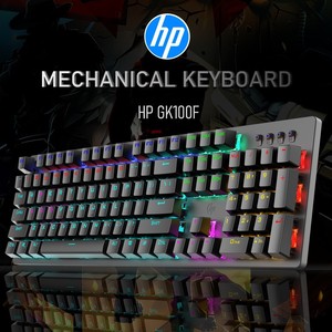 คีย์บอร์ดเกมมิ่งแบบมีสาย GK100F 104 ปุ่ม RGB Backlit ขนาดเต็ม ป้องกันการกดผิดพลาด ตั้งโปรแกรมได้ - Product Image 2