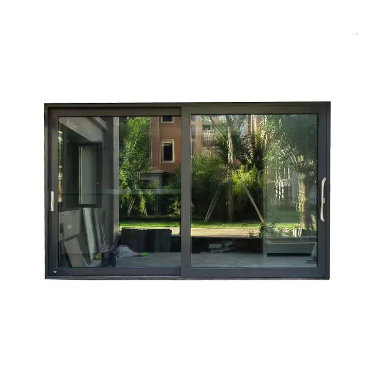 Inffiny Classic Design Double Glass Flat Roof Toilet Aluminum Framed Glazed Sliding Window