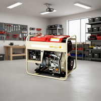 TECHNIC POWER Tragbarer Einzylinder-Benzingenerator 4-Takt Luftgekühlt GX390 380V DC Elektrostart 2KW 1/3 Phasen 8,3L