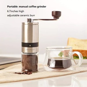 Vente en gros de fraiseuse à café commerciale Barista Flat Burr Machine à expresso Moulin à café manuel réglable à la main - Product Image 6